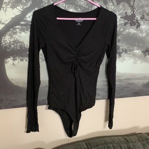 Hollister black sexy body suit long sleeve Med